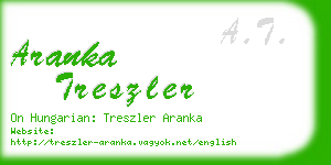 aranka treszler business card